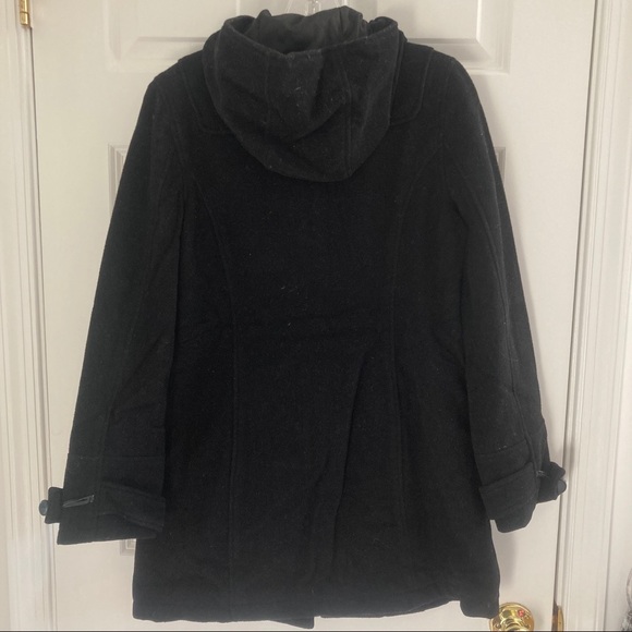 Black wool and cashmere coat - Picture 6 of 7